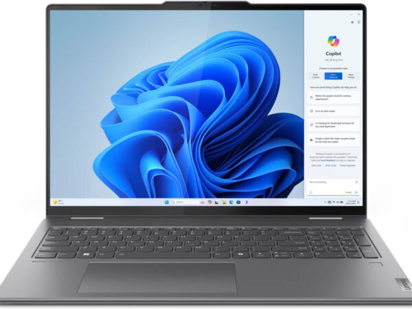 Lenovo Yoga 7 2-in-1 161ML9 Laptop, 16" WUXGA IPS Touchscreen Display, Intel Core Ultra 7 155U, AI Boost, 16GB RAM, 1TB SSD, Backlit K/B, Windows 11 Home, Storm Grey | 83DL0002US
