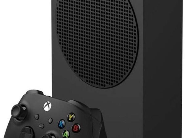 Microsoft Xbox Series S Console, 8X Cores CPU, 4 TFLOPS Custom RGNA 2 GPU, 10GB GGDR6 Memory, 1TB NVMe SSD Storage, Up to 1440p Resolution, Black