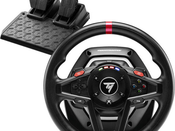 Thrustmaster T-128X Racing Wheels, Immersive Force Feedback, Angle of Rotation Up to 900°, Engine Speed LED's, Magnetic Paddle Shifters, Easy Handbrake Access, For Xbox, Black | TM-WHL-T128-XB
