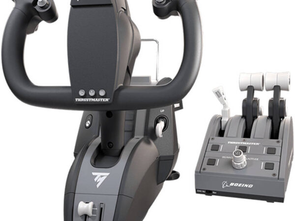 Thrustmaster TCA Yoke Pack Boeing Edition, Ergonomic Replicas, Pendular, Swappable Livers, Adjustable Springs, Boeing Auto Piolet, 2 Additional Axes, for Xbox X/S / PC, Gray | TM-JSTK-YOKEPACK-BOEING